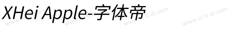 XHei Apple字体转换